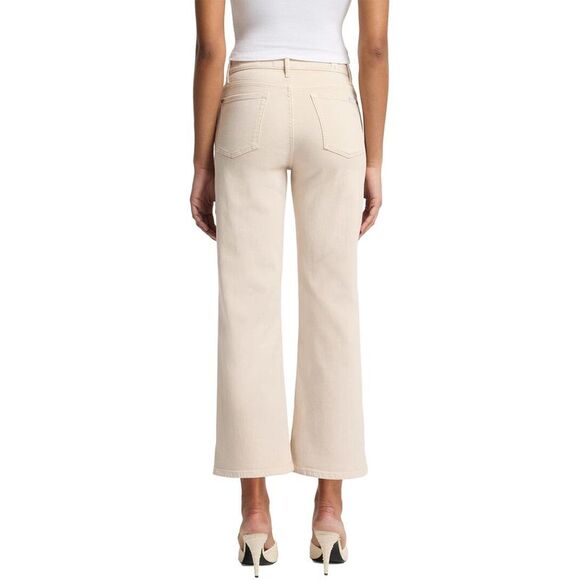 7 For All Mankind Womens  Cropped Alexa Creme Ankle Crop Jean - Picture 2 of 4